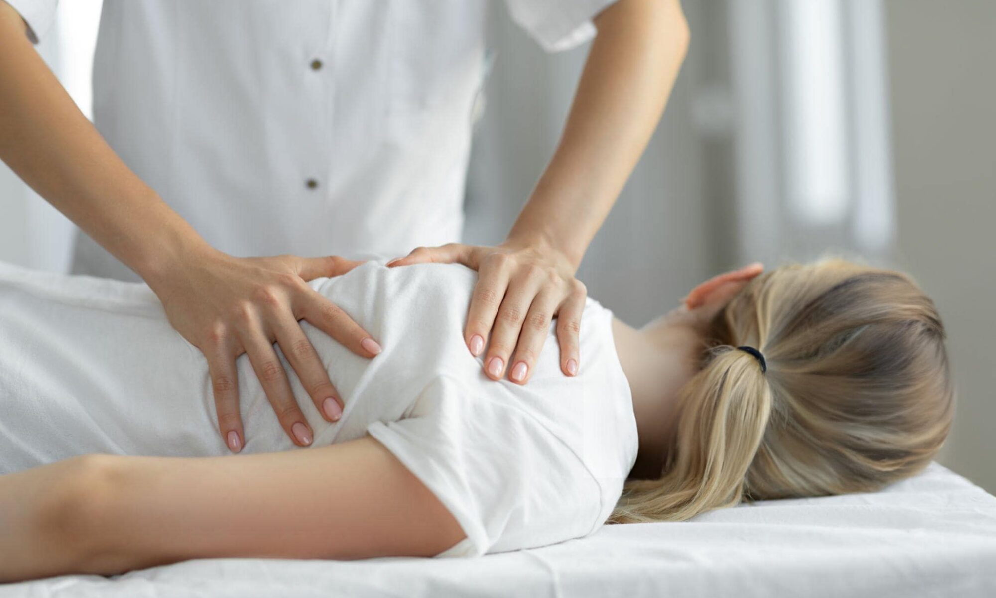 women having chiropractic treatment